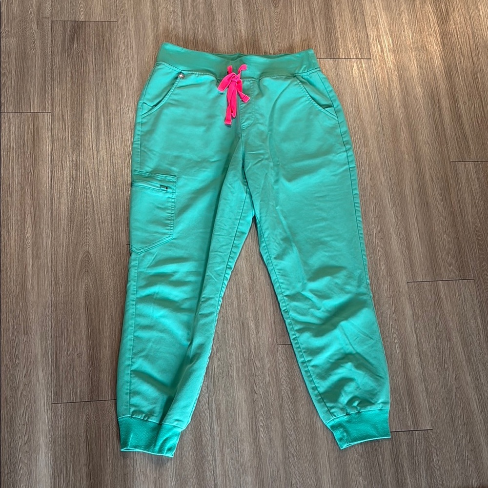 Figs Zamora surgical green scrub pants women’s medium petite